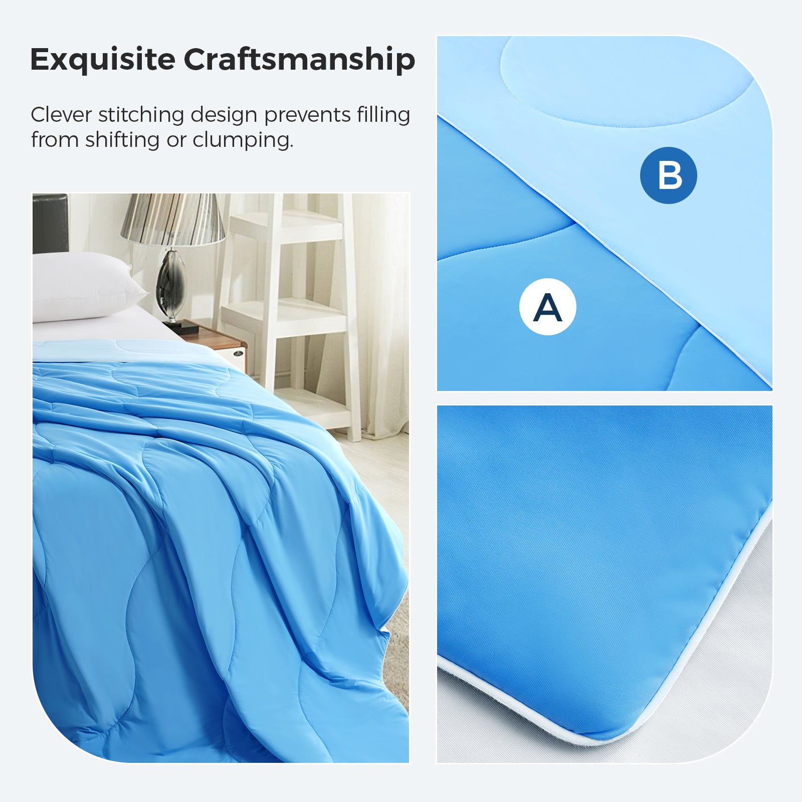 EASELAND Breathable Comforter for Hot Sleepers