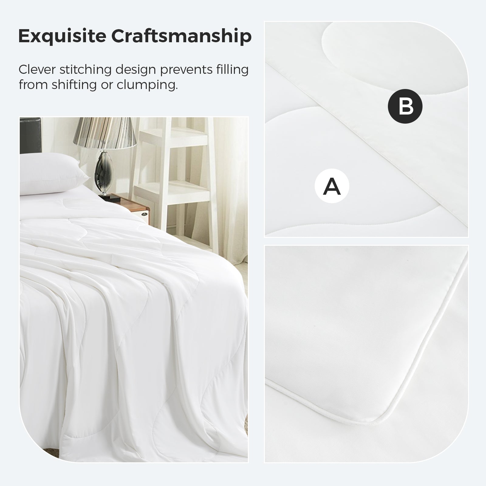 EASELAND Breathable Comforter for Hot Sleepers